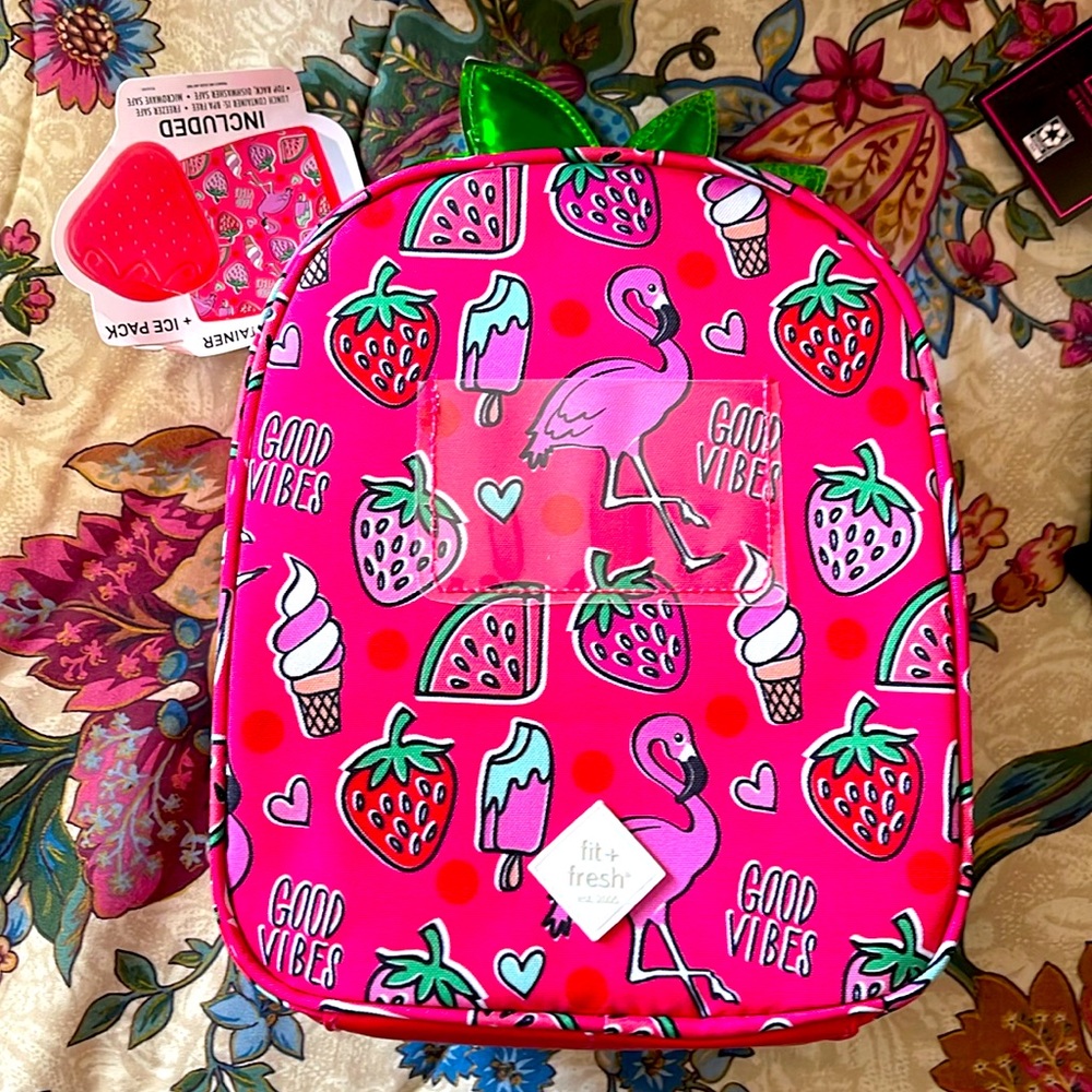 NWT Lunch bag with lunch container and ice pack